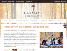 Tablet Screenshot of carmackchiropractic.com